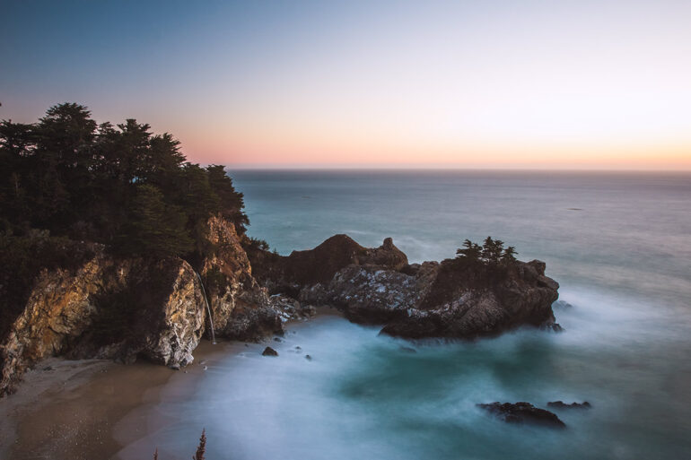 Seascape photography at McWay Falls